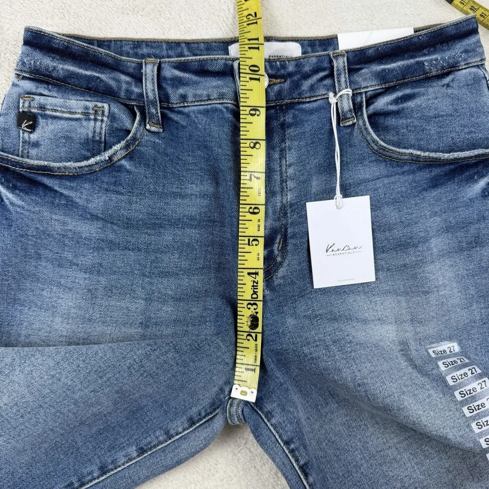 KanCan High Rise Barrel Jeans Womens 27 Blue Denim‎ Stretch-NWT-KC20084M